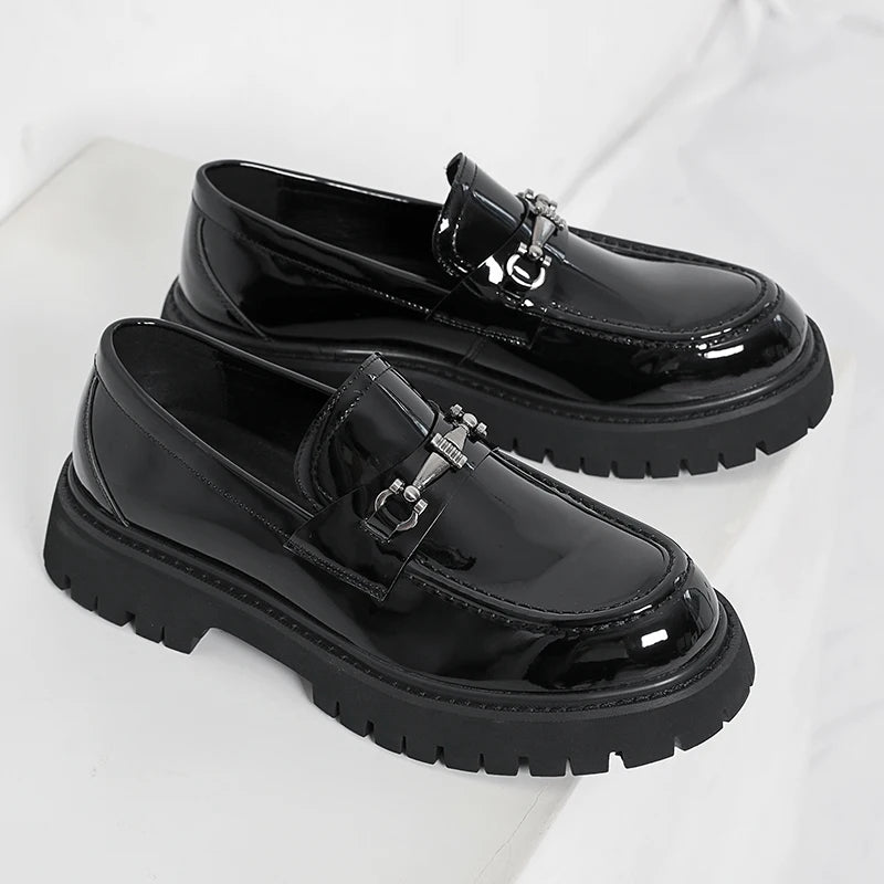 Hot-selling Men's Leather Loafers Slip on Flats Anti-slip Daily Moccasins Travel Business Casual Shoes Handmade Driving Shoes