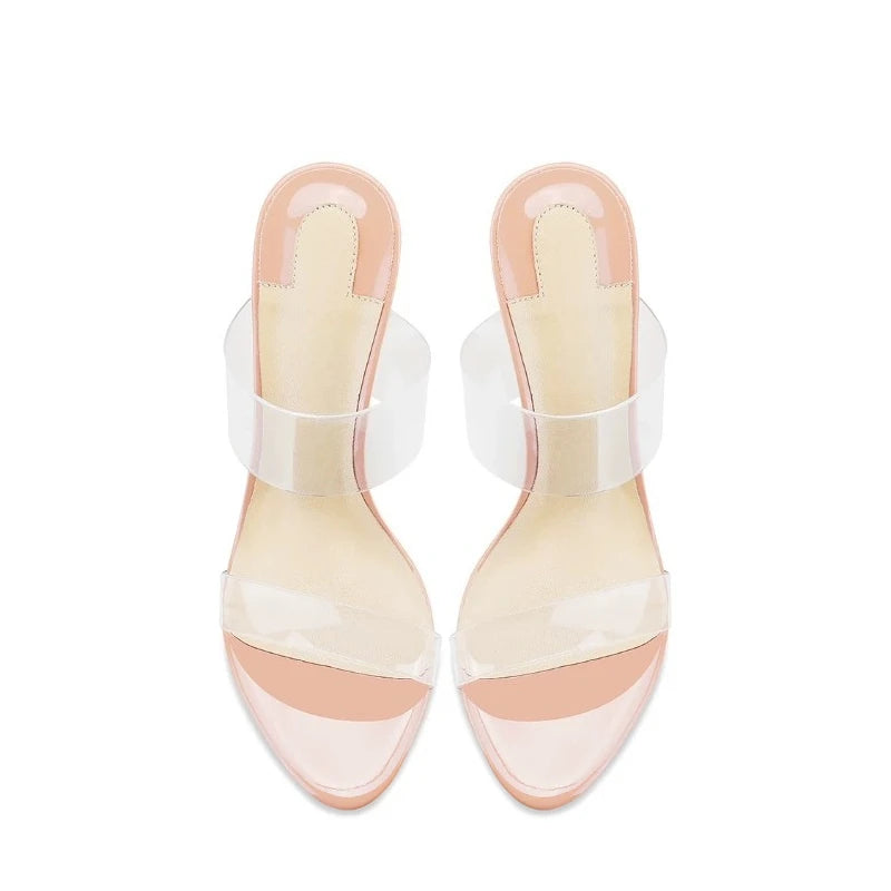 Transparent Sandals Drag Women's Stiletto High Heels Summer Fashion New Women's Slippers