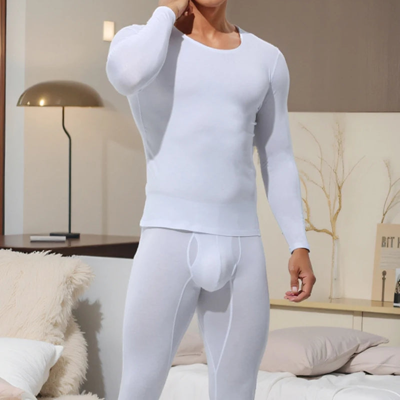 Men's Long Johns Suit Tights Modal Cotton Sweater Male Thin Shirt Leggings Underwear