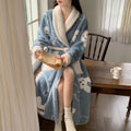 Coral Fleece Robe Women's Winter Pajamas Nightgown | SAMAG