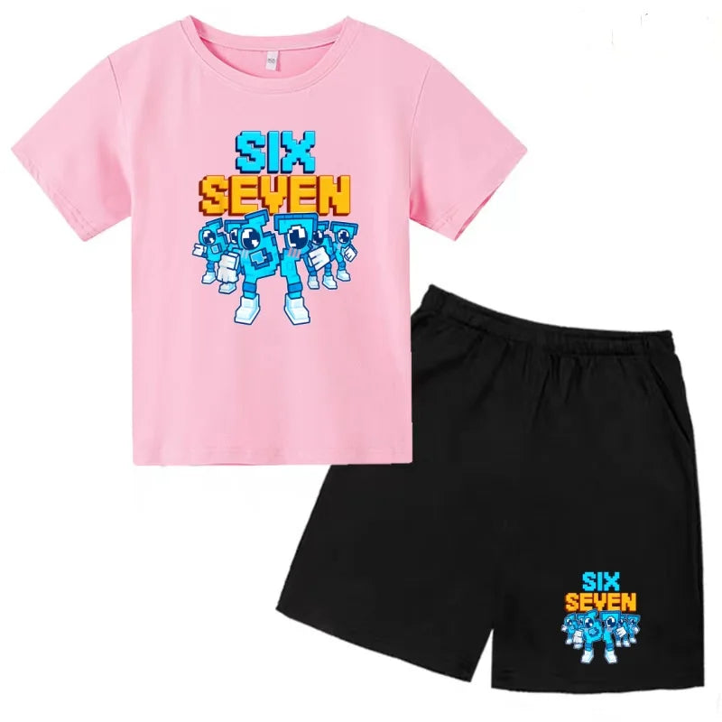 New 67 Number Six Seven Print Kids Cool Summer T - shirt - View 3 | SAMAG