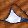 Rinabe String Bikini Blue Bandage Swimwear High Cut | SAMAG