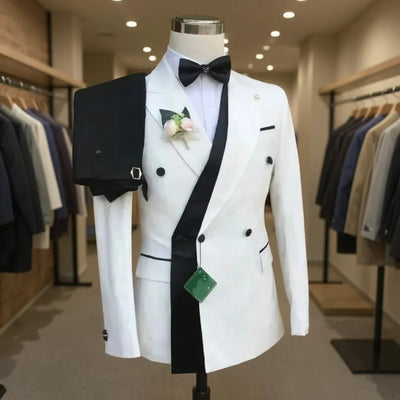 Double Breasted Formal Suits for Men Business Prom Blazer | SAMAG