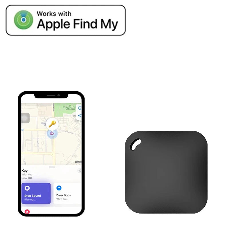 Smart Bluetooth GPS Tracker Work with Apple Find My APP ITag Anti Lost Reminder Device MFI Rated Locator Car Key Pet Kids Finder