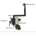 Ear Speaker With Microphone Flex Cable For iPhone X XR XS 11 12 Mini Pro Max Earpiece Incl Light Sensor Flex Replacement