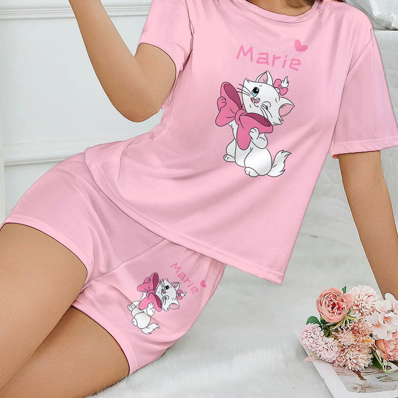 Women's Disney Marie Cat Cute Cartoon Love Printed | SAMAG