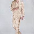 Fimtariah 30MM 100% Silk Pajamas Long Sleeve Pants Set Men's Summer Soft Shirt Pants Sets Two PIeces Autumn Winter Silk home