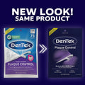 DenTek Plaque Control Floss Picks, X-Shaped Cross Flosser Dental Flossers, Easy Reach Teeth Cleaning, Plaque Removal, Oral Care, 75 Count (Pack of 1)