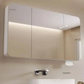 Minimalist Modern Arc-shaped Smart Bathroom Mirror Cabinets Home Furniture Wall-mounted Bathroom Mirror Cabinet with Lighting b