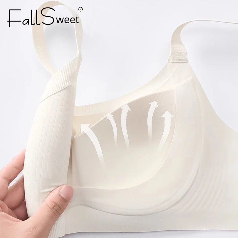 FallSweet Seamless Bra For Women Push Up Bras Wireless Sport Bra Soft Comfort Breathable Full Cup Sexy Female Lingerie underwear