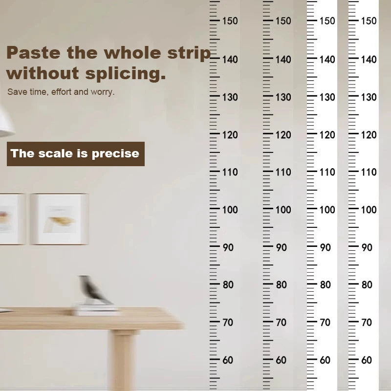 Height Measurement Wall Sticker 0-2m Removable Without Damaging Walls Leaving Adhesive Accurate Height Ruler