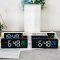 Alarm Clock Chargeable Music Digital Desk Clock Led Snooze Table Decorations Night Mode Electronic Control Voice Wall Clocks