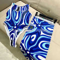 Women's Scarf Swimsuits with Letter Signature Logo Lady | SAMAG