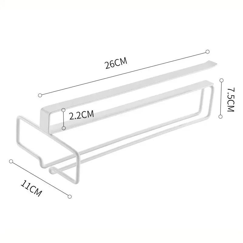 No Drilling Metal Wine Glass Holder - Stemware Rack for Under Cabinet Storage Kitchen Organization - View 5 | SAMAG