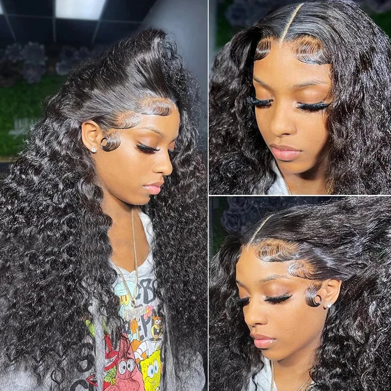 Water Wave 13x4 13x6 Lace Front Wigs Human Hair Easy To Wear Curly Wave Natural Hairline Malaysia Remy Human Hair Wigs For Women