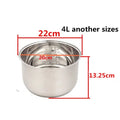 Rice Cooker Liner General Food Stainless Steel Uncoated Thickened 2L3L4L5L6L8L Rice Cooker Inner Pot