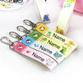 2023 Personalized Custom Name Tag School Bag Pendant, Name Keychain For Kindergarten Children To Go To School Name Badge Lanyard