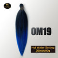 Kanekalon 26inch Hot Water Set Pre Stretched Jumbo Braiding Hair Box Twist Braids Synthetic Hair Extensions For Women Soft Yaki