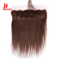 HairUGo Brazilian #4 Body Wave 13x4 Lace Frontal 13X4 Human Hair Lace Front Remy Brown Lace Frontal With Baby Hair Transparent