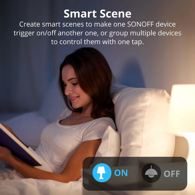 SONOFF T2 EU/US Wall Smart Switch 433Mhz RF Remote Control Wi-Fi Touch Smart Scene via eWeLink APP Works With Alexa Google Home