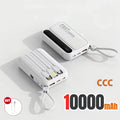 VIVO 500000mAh 120W Power Bank High Capacity 4 In1 Cables Intelligent Digital Display Light Portable Powerbank For iPhone Huawei
