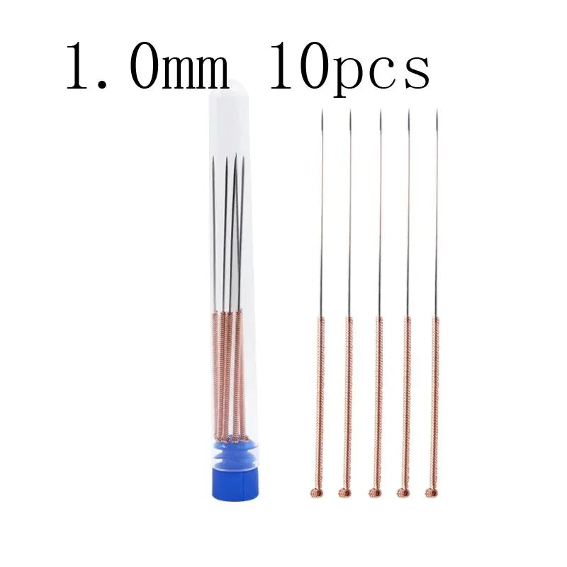 10Pcs Stainless Steel Nozzle Cleaning Needles 0.2mm 0.3mm 0.4mm 0.5mm 0.6mm 0.8mm 1.0mm Drill Bits 3D Printer Parts Accessories