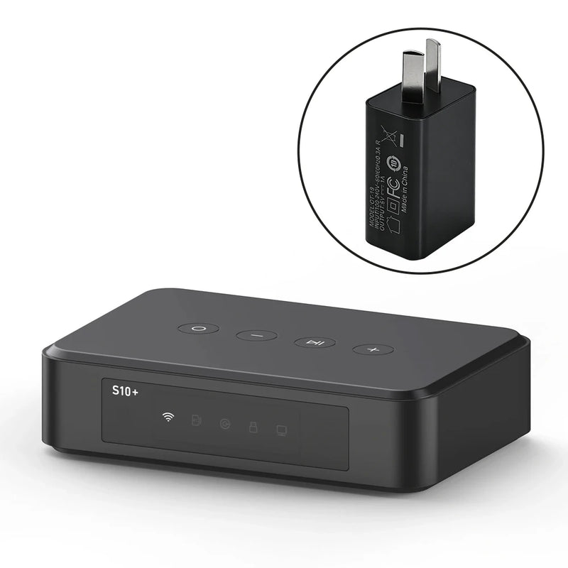 Arylic S10+ Wireless Music Streamer Bluetooth Audio Receiver 3.5mm Jack Aux for PC Multiroom PC Audio Jack Adapter