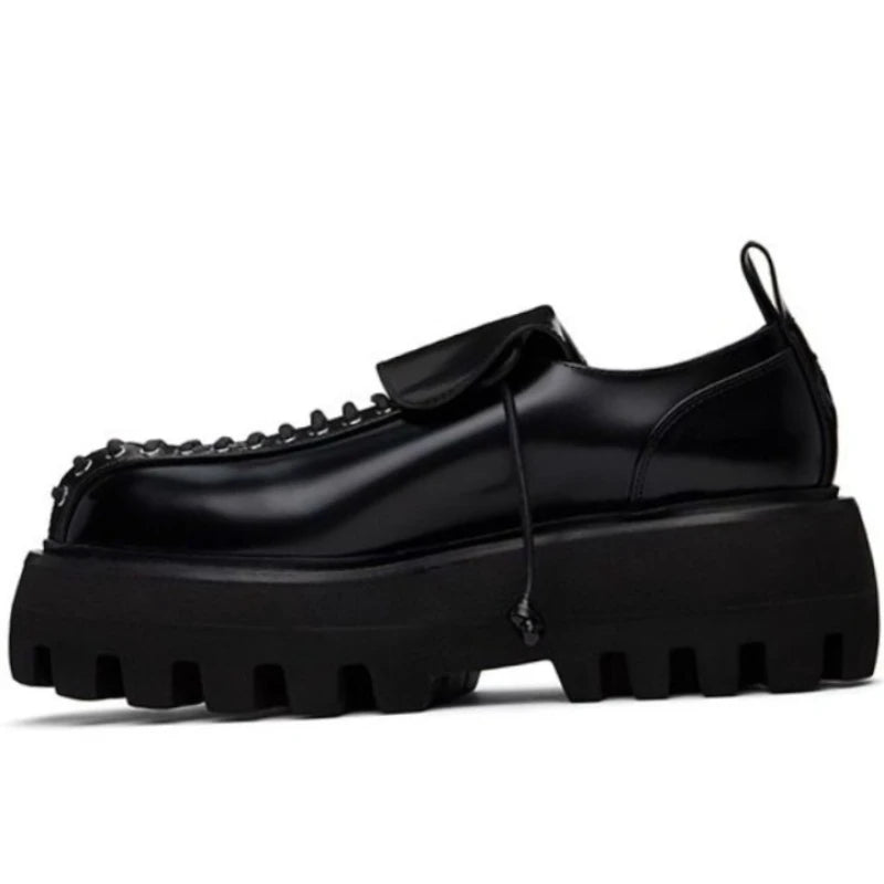 Genuine Leather England Wide Version Derby Shoes Men's Dress Shoes Commuting Comfortable Breathable Casual Tooling Shoes Strap