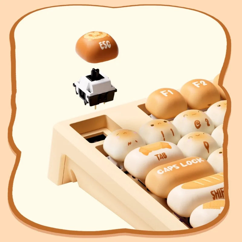 Akko MonsGeek MG108B Bun Wonderland Wireless Mechanical - Visuel 4 | SAMAG