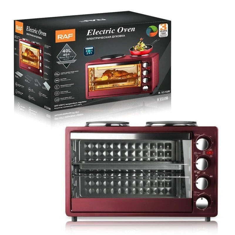 European-standard Dual-element Electric Oven—40L Large-capacity Home Oven Featuring Top and Bottom Heating.
