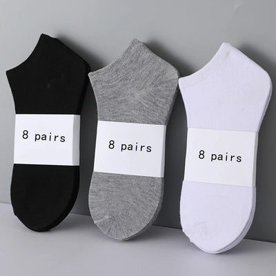 3/5/8 Pairs Women/Men Boat Socks Invisible Low Cut | SAMAG