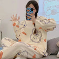 Spring and Autumn New Women's Pajamas Homewear Suit Girls | SAMAG
