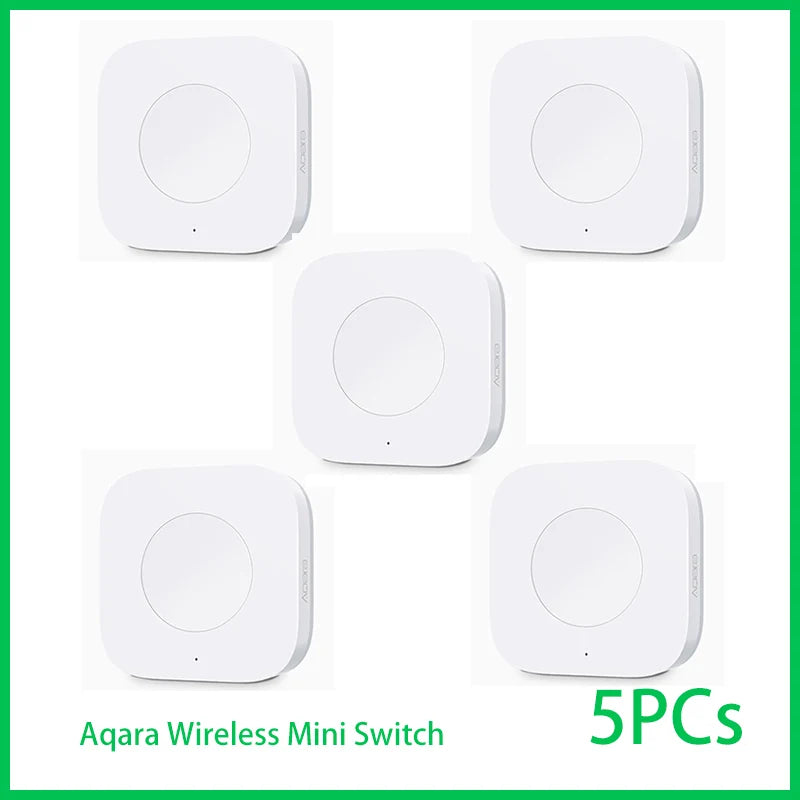 Aqara Wireless Mini Switch Zigbee Sensor Connection Smart Remote One Key Control Button Security Work for Mi Home APP Homekit