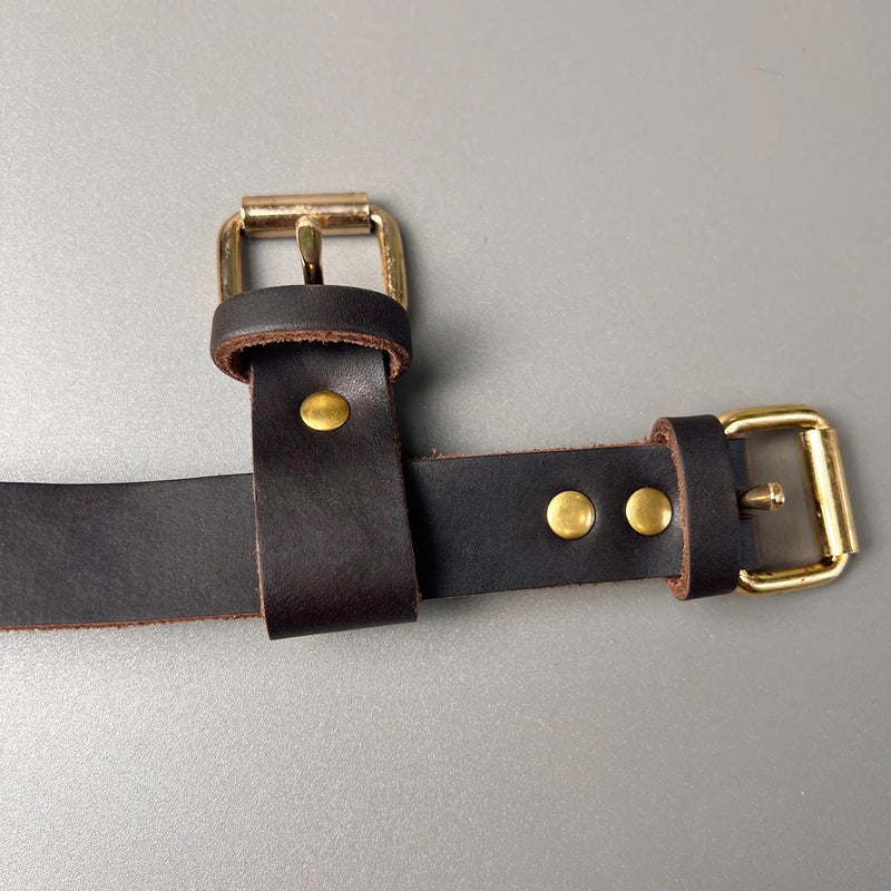 Genuine Leather Y-Shaped Dog Harness  Adjustable Neck  Chest Pull-Proof, Durable for Large Dogs Handcrafted Full Grain Leather