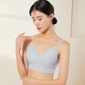 New Women's Seamless Mulberry Silk Bralette, Wire-Free Nude Feel Bra Camisole