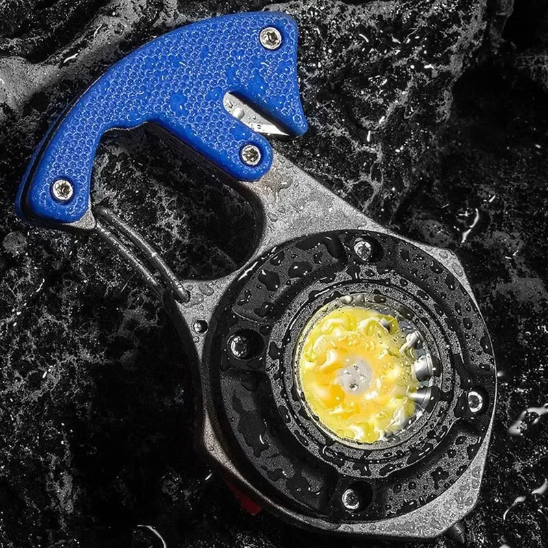 Mini COB Portable Keychain Flashlight 7 Lighting Modes - View 5 | SAMAG