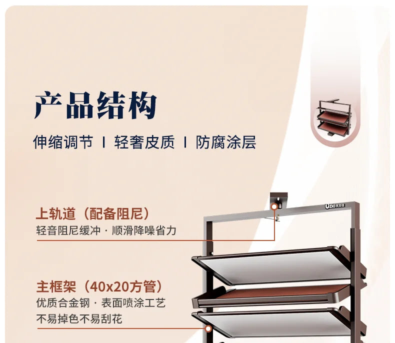 Built-in Height Adjustable Shoe Cabinet Closet Space Saving 360° Rotating Shoe Rack, Multi-layer Shoe Holder Storage Organizer