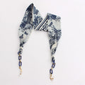 Silk Ribbon Glasses Chains Fashion Boho Acrylic Sunglasses Lanyard Holder Mask Strap Hang on Neck Eyewear Girl Gift Jewelry