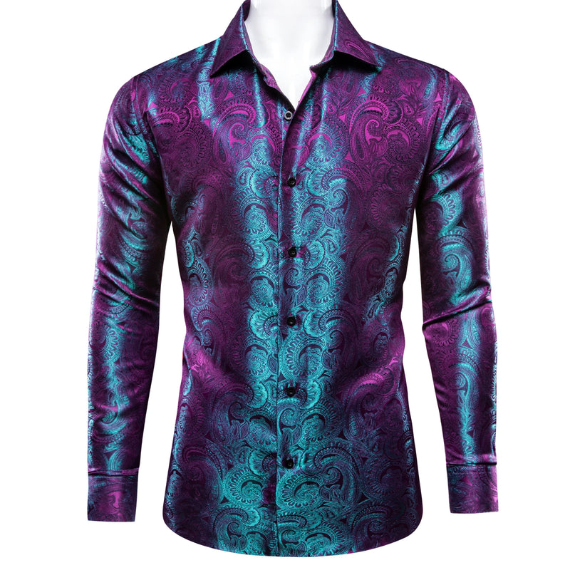 Men's Fashionable Casual Business Shirt with Iridescence | SAMAG
