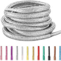Bling Sparkle Shoe Laces for Glitter Round Shoelaces - Colorful Shiny Metallic Replacement Laces - Sneakers Boots & Casual Shoes