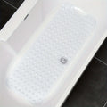 1Pc non-slip shower mat bathtub mat with drain holes and suction cups machine washable household bathroom shower carpet bathroom