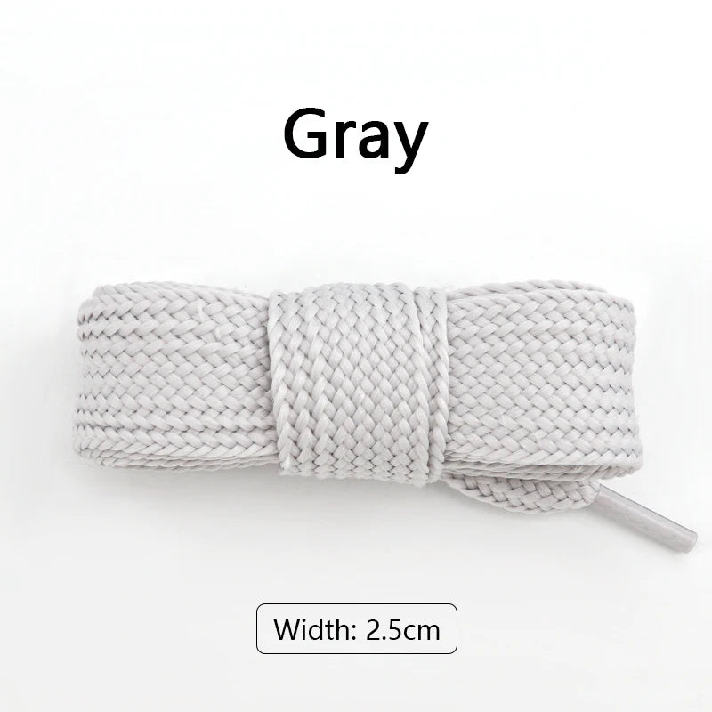New 1Pair 100/120/140/160CM 2.5cm Wider Laces for Shoes New Sneakers Flat Shoelaces Fashion Rope Shoelace Shoes Accessories
