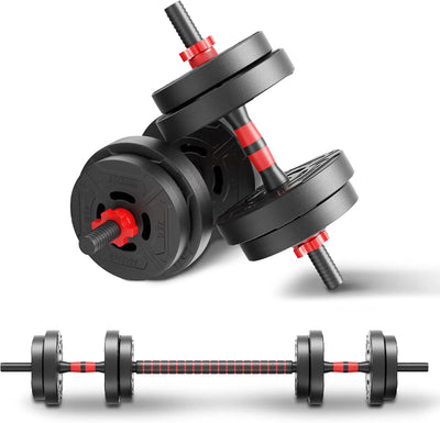 22lb 2 - in - 1 Adjustable Dumbbell & Barbell Set for Home | SAMAG