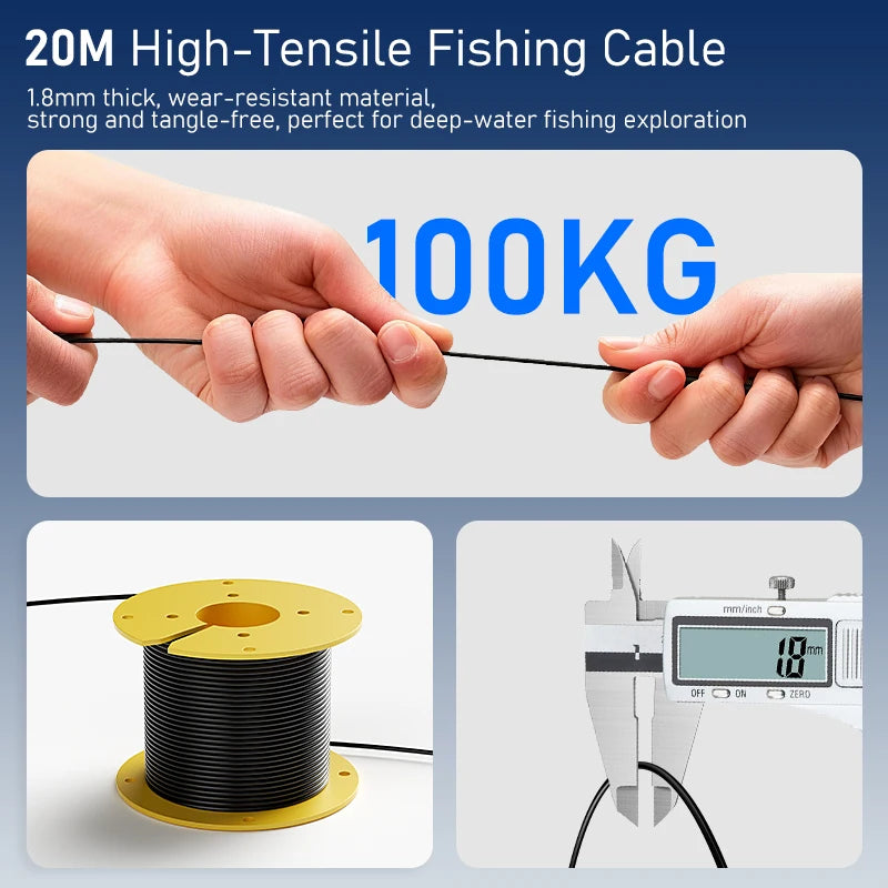 Portable 4.3'' LCD Fish Finder 20m Underwater Depth | SAMAG