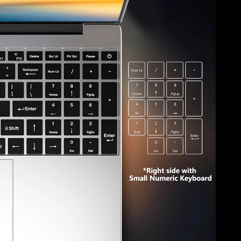 Ultra Slim 15.6 Inch Laptop 32GB RAM 512GB 1TB SSD Intel Core i9 9900 8C 16T 5GHz Gaming Notebook Office 1920x1080