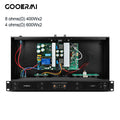 Gooermi M300 1U Professional 2 Channel Digital Power Amplifier 600W x2 Rack PA Amplifier for KTV Stage Bar Audio