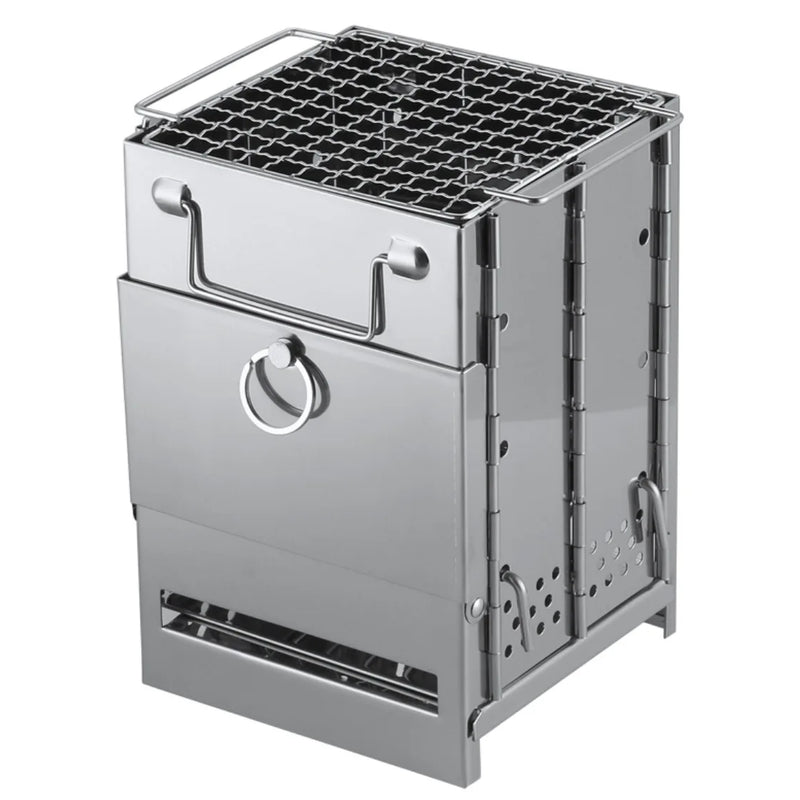 Wood Stove Portable Foldable Stainless Steel Camping - View 7 | SAMAG