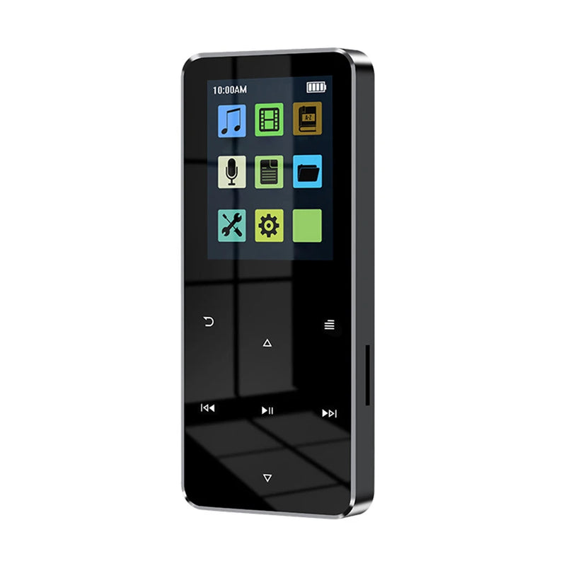 1.8 Inch 32GB/16GB/8GB Full Touch Screen MP4 Video Player BT 5.0 TFT MP3 Radio Player with E-book Recording Built-in Speaker