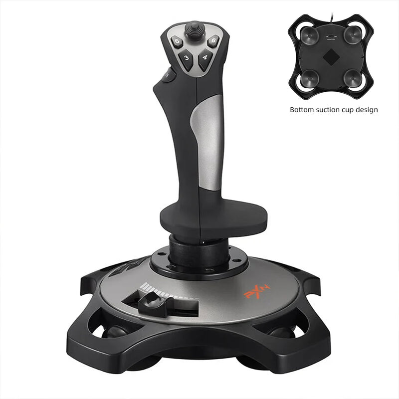 PXN-2113 PRO Simulated Flight Controller with Built in Motor Compatible with PC Mainstream Flight Games