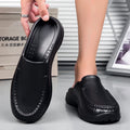 Chef shoes summer new plus size baotou half slippers non slip oil resistant business casual men's chef shoes breathable EVA shoe